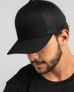 Headwear*Flexfit Mesh Trucker Cap Black