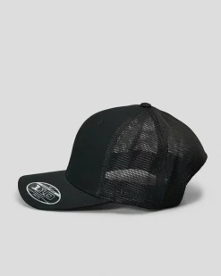 Headwear*Flexfit Mesh Trucker Cap Black