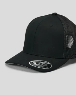 Headwear*Flexfit Mesh Trucker Cap Black