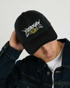 Headwear*Worship Supplies Messenger 6 Panel Cap Black