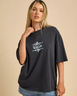 Clearance Metal And Mayhem Oversized T-Shirt Women Tops