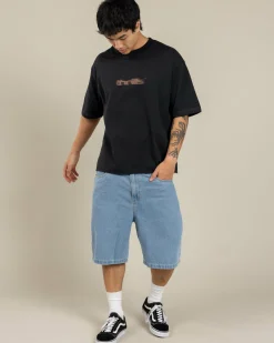 Tops & T-Shirts*Thrills Metamorphic Daze Box Fit Oversize Short T-Shirt Washed Black