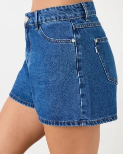 Denim|Bottoms*DESU Miami Denim Shorts Heritage Dark Blue