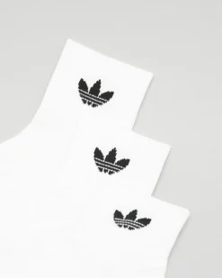Socks*adidas Mid Ankle Socks 3 Pack White/white/black