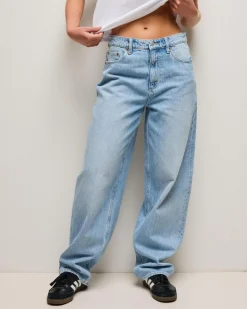 Denim|Bottoms*Lee Mid Baggy Taper Jeans Concrete Blue