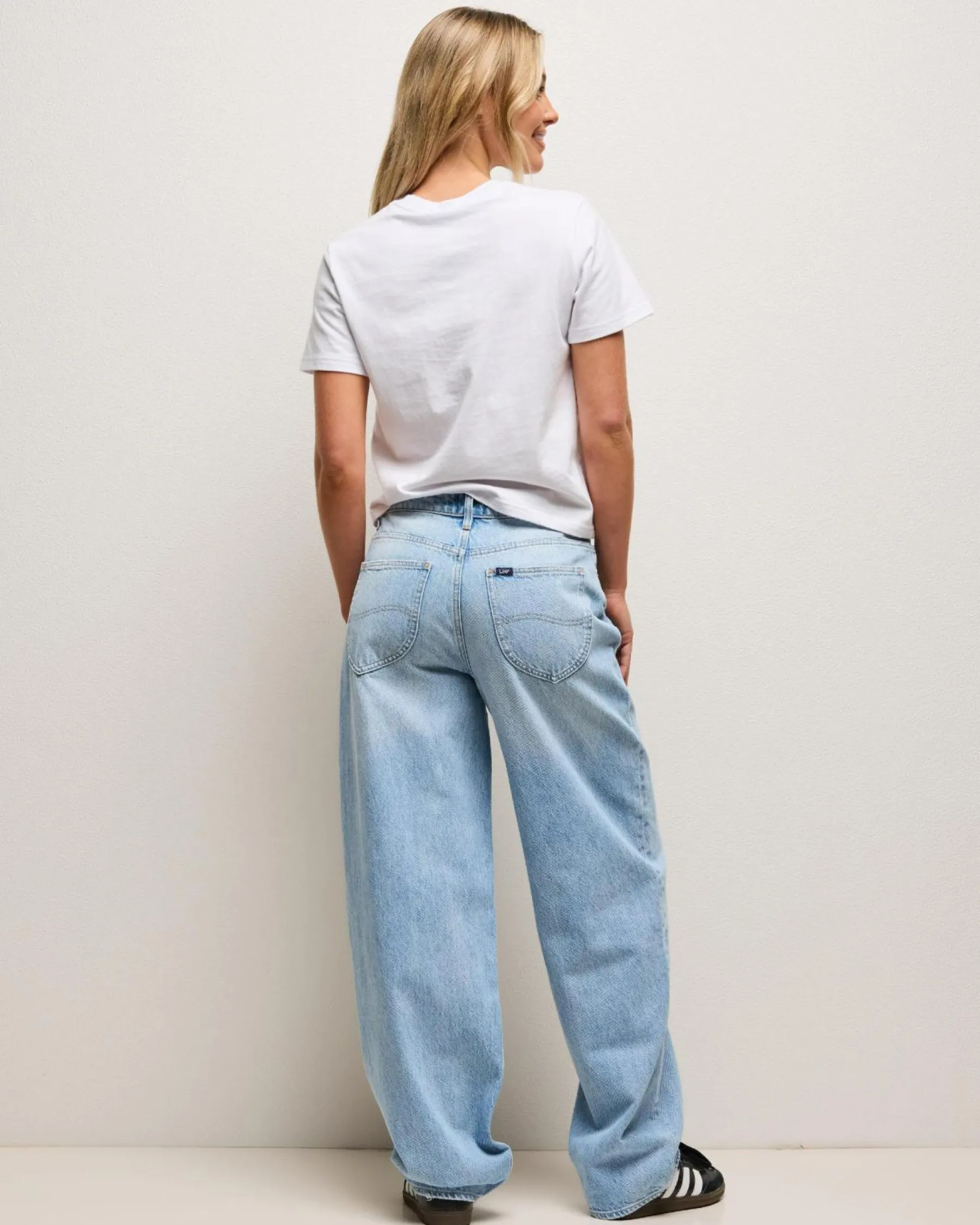 Denim|Bottoms*Lee Mid Baggy Taper Jeans Concrete Blue