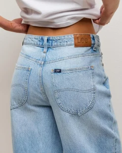 Denim|Bottoms*Lee Mid Baggy Taper Jeans Concrete Blue