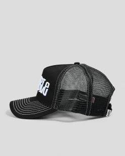 Headwear*S-Double Mid Block Trucker Black