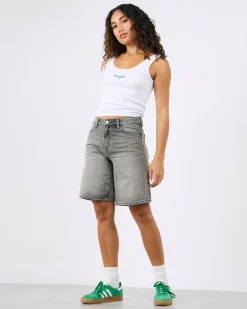Best Mid Farrah Shorts Women Denim|Bottoms