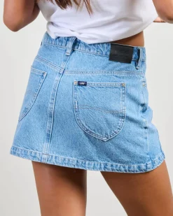 Outlet Mid Mini Moto Skirt Women Denim|Bottoms