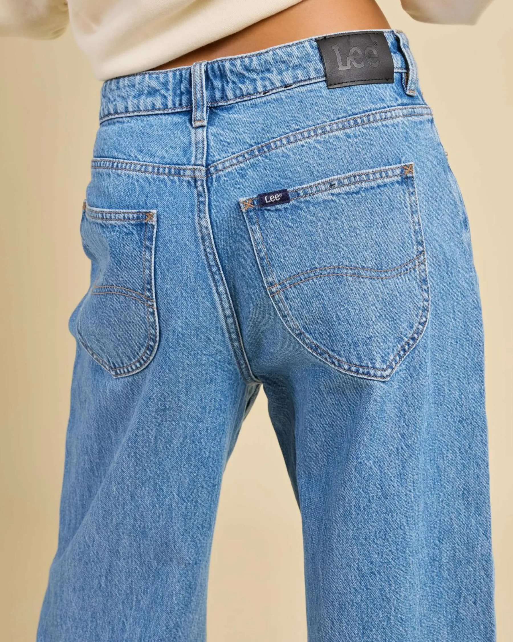 Denim|Bottoms*Lee Mid Slouch Jeans Precinct Blue