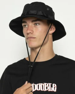 Headwear*S-Double Mid-Block Boonie Hat Black