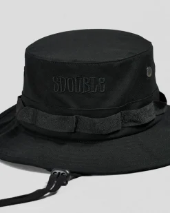 Headwear*S-Double Mid-Block Boonie Hat Black