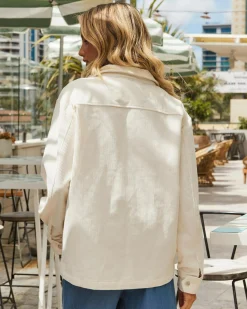 Jackets & Coats*Ava And Ever Mila Cord Shacket Alabaster