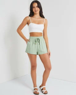 Outlet Mila Hawaii Shorts Women Sets|Linen Blend