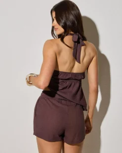 Discount Mila Hawaii Shorts Women Sets|Linen Blend