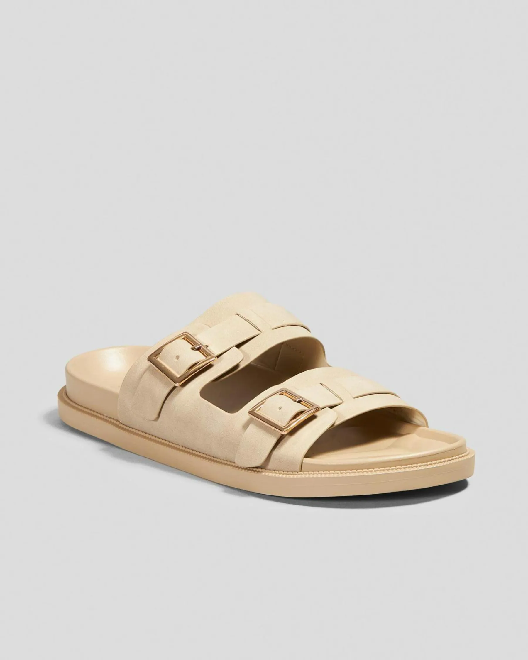 Slides*Ava And Ever Milan Slide Sandals Stone