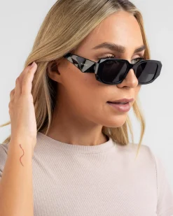 Sunglasses*Carve Milan Sunglasses Gloss Blk/dk Grey
