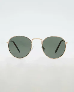 Sunglasses*Indie Eyewear Milana Sunglasses Gold/green