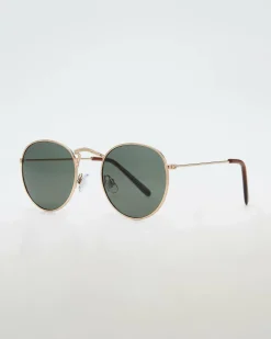 Sunglasses*Indie Eyewear Milana Sunglasses Gold/green