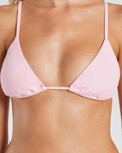 Bikinis*Topanga Milani Sliding Triangle Bikini Top Strawberry Gelato