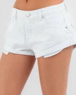 Bottoms*DESU Miley Micro Denim Shorts White