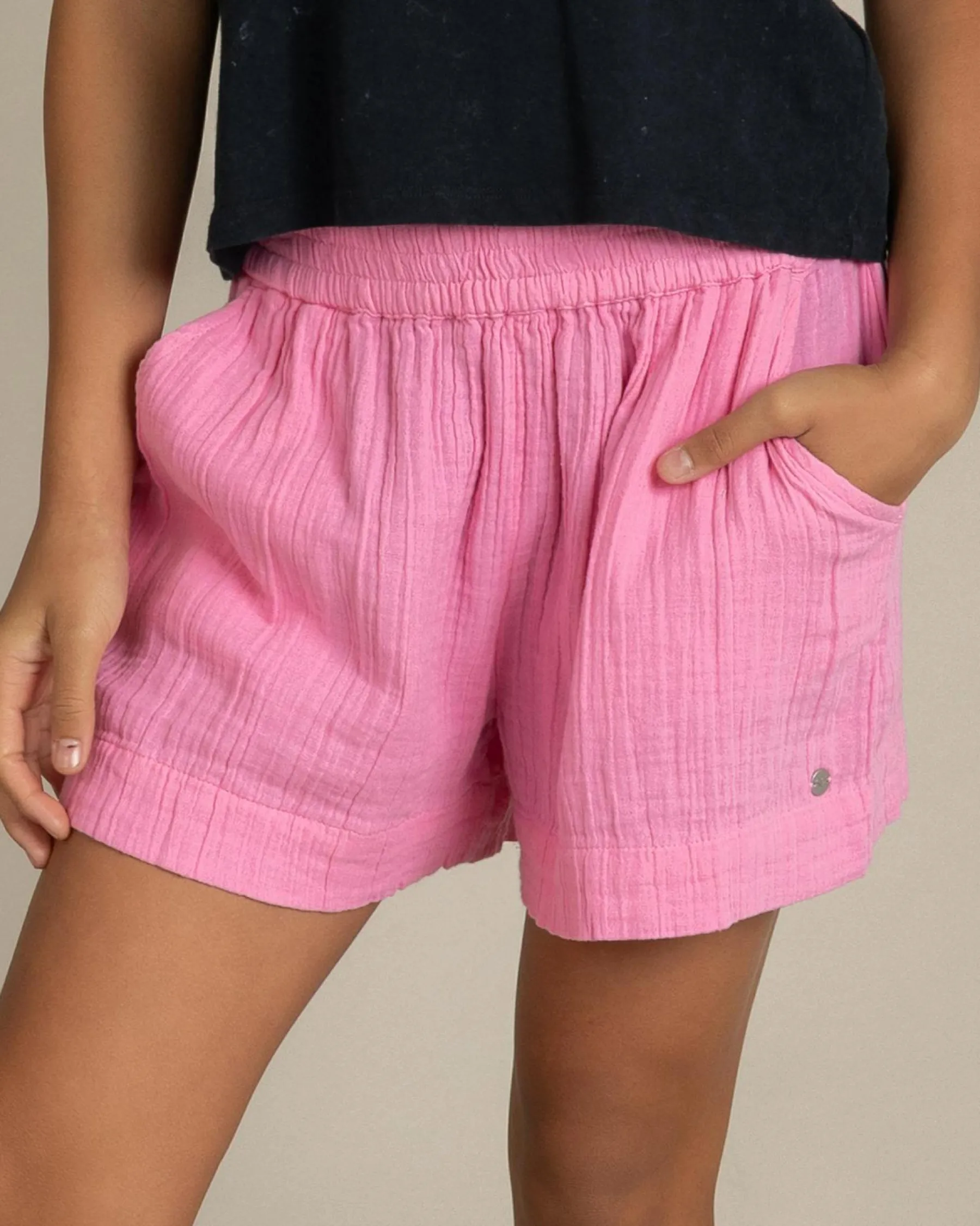 Bottoms*Roxy Milky Shell Shorts Pink Cosmos