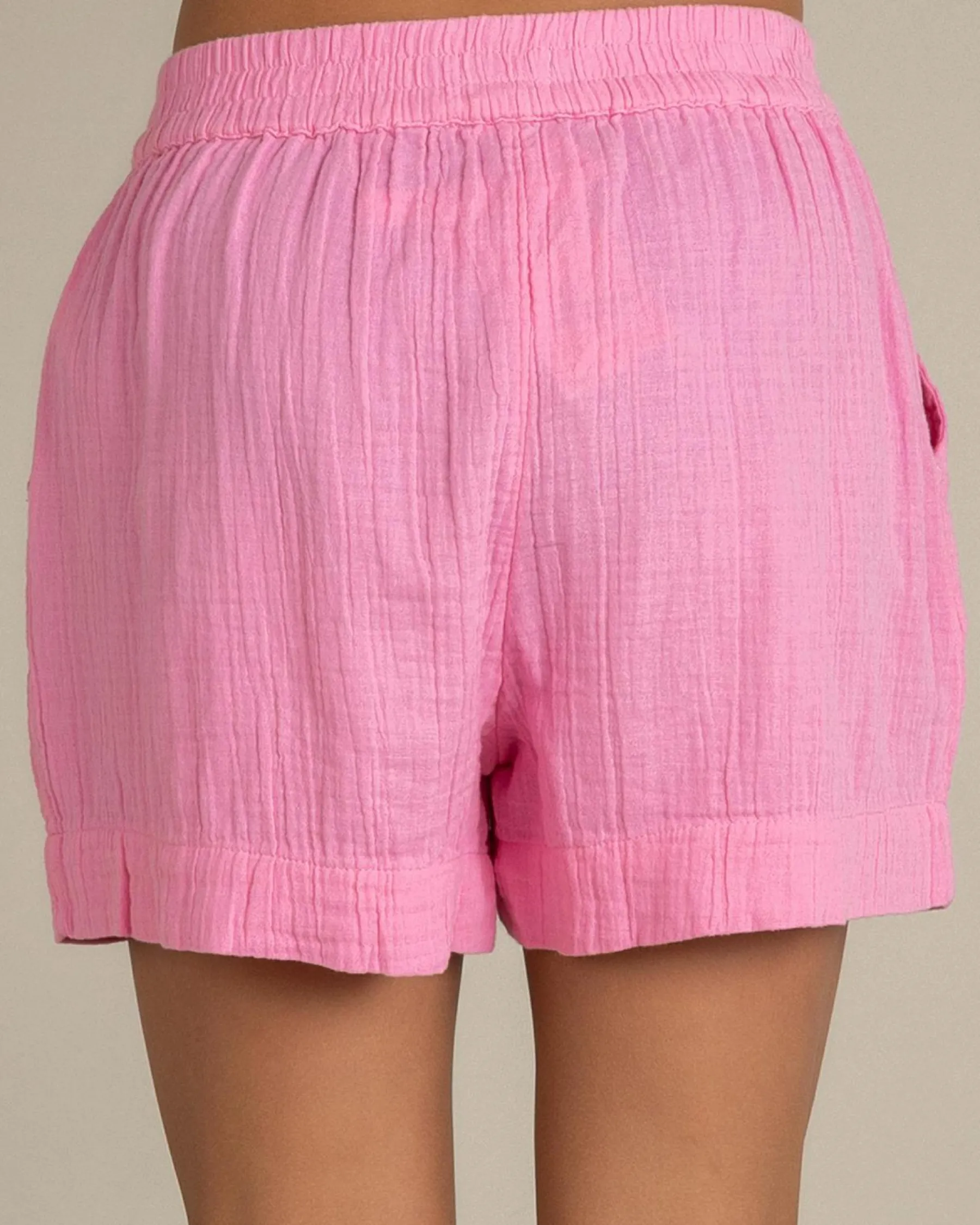 Bottoms*Roxy Milky Shell Shorts Pink Cosmos