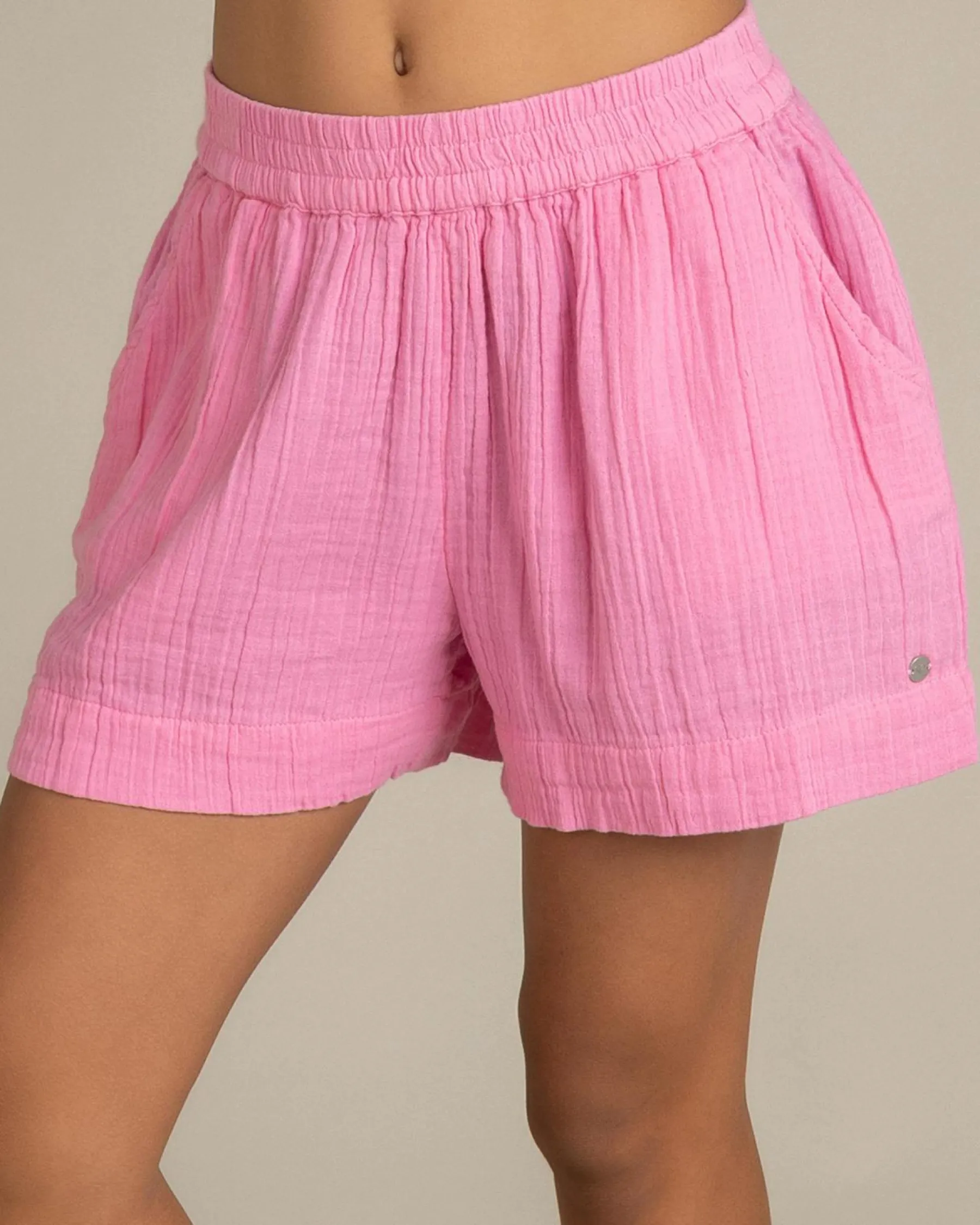 Bottoms*Roxy Milky Shell Shorts Pink Cosmos