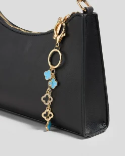 Gifts & Novelty|Gifts & Novelty*Karyn In LA Milla Clover Bag Charm Gold/blue