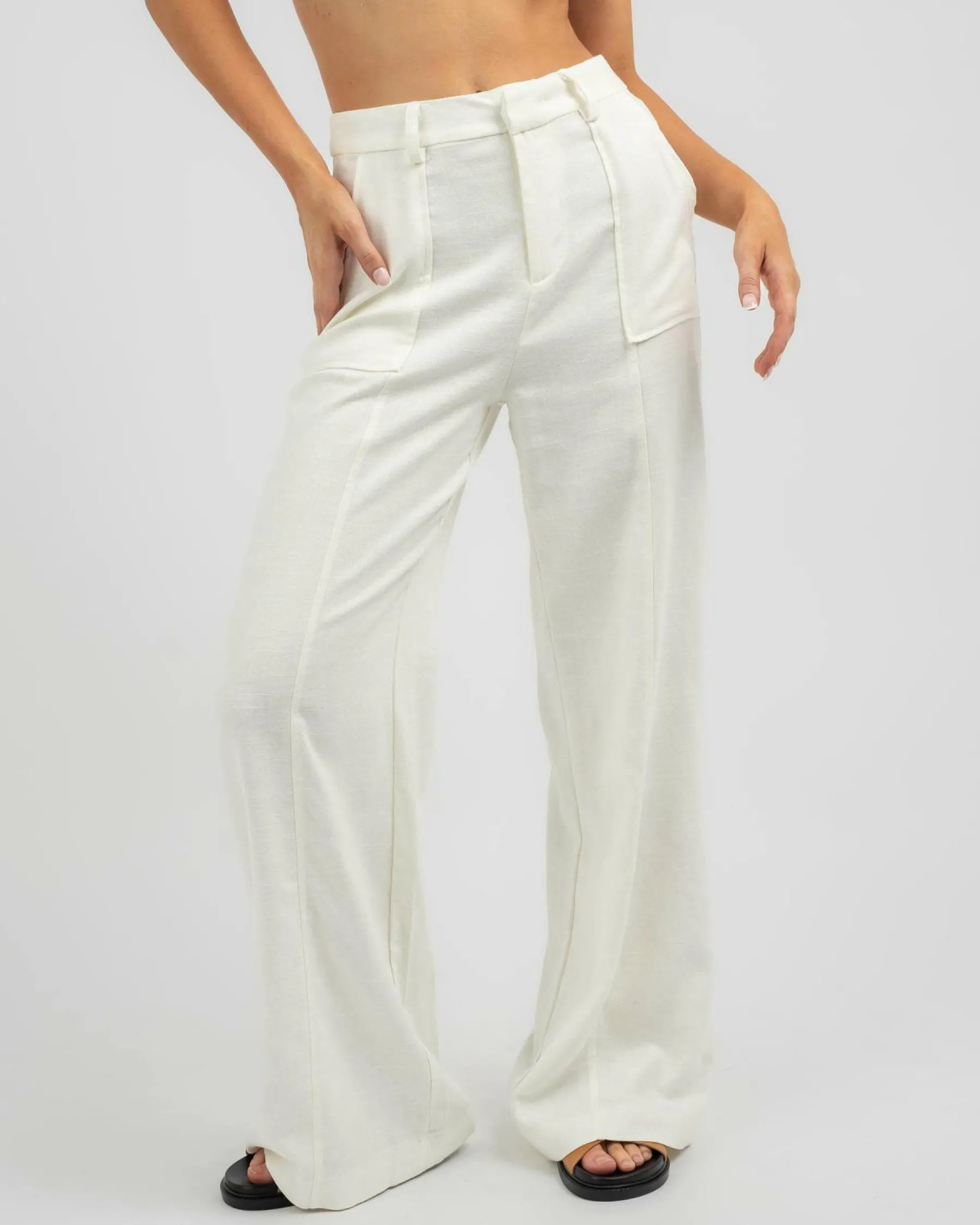 Bottoms*Mooloola Mina Pants White