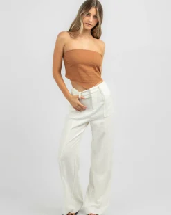 Bottoms*Mooloola Mina Pants White