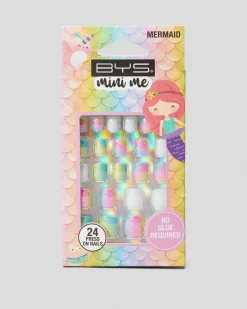 New Mini Me Mermaid Press On Nail Pack Kids Face & Body