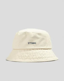 Headwear*Thrills Minimal Bucket Hat Heritage White