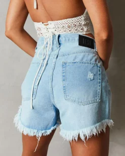 Bottoms*DESU Minnie Shorts Light Blue