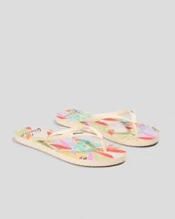 Discount Mixed Bloom Thongs Women Flip Flops