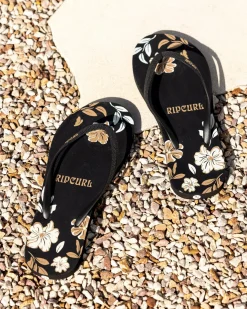 Flip Flops*Rip Curl Mixed Bloom Thongs Black