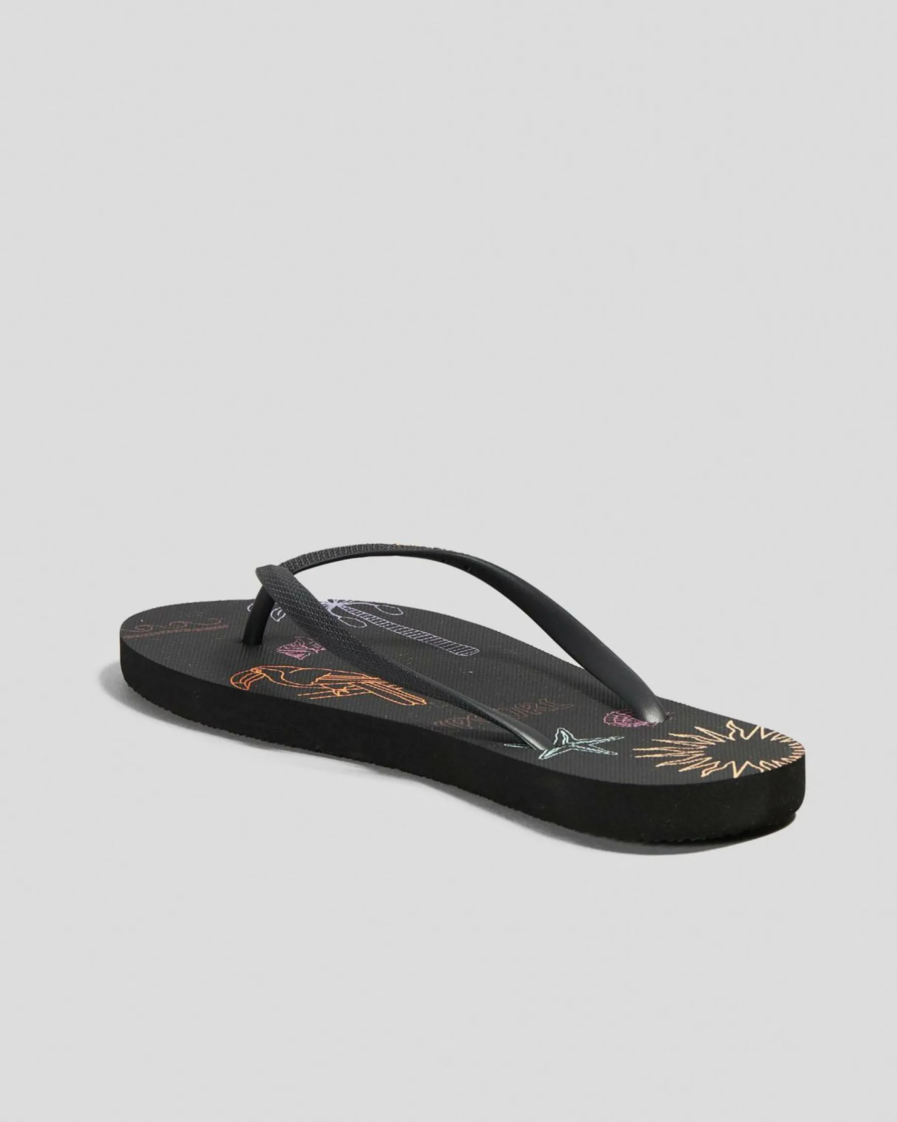Flip Flops*Rip Curl Mixed Bloom Thongs Washed Black
