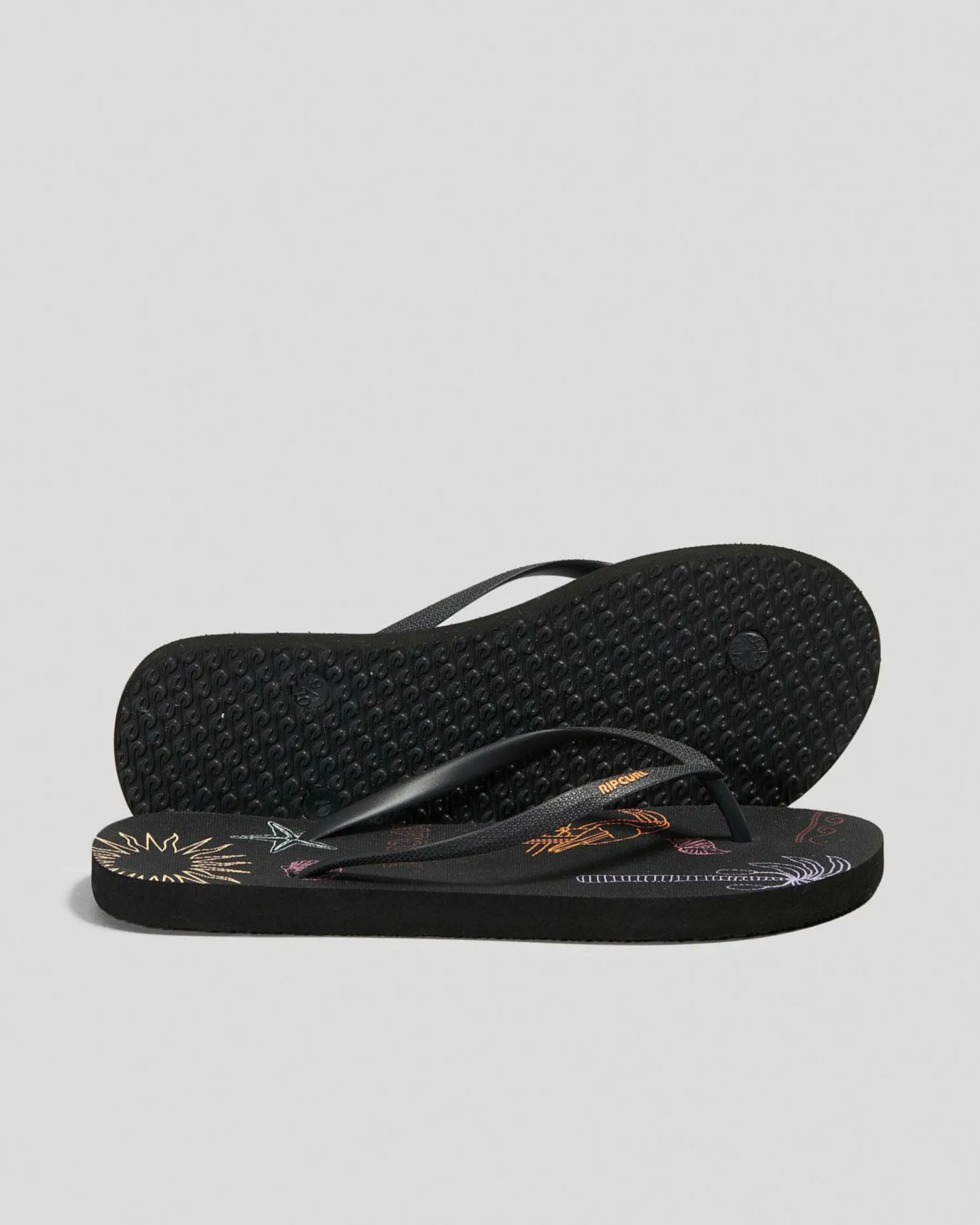 Flip Flops*Rip Curl Mixed Bloom Thongs Washed Black