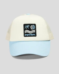 Headwear*Rip Curl Mixed Revival Trucker Cap Mid Blue