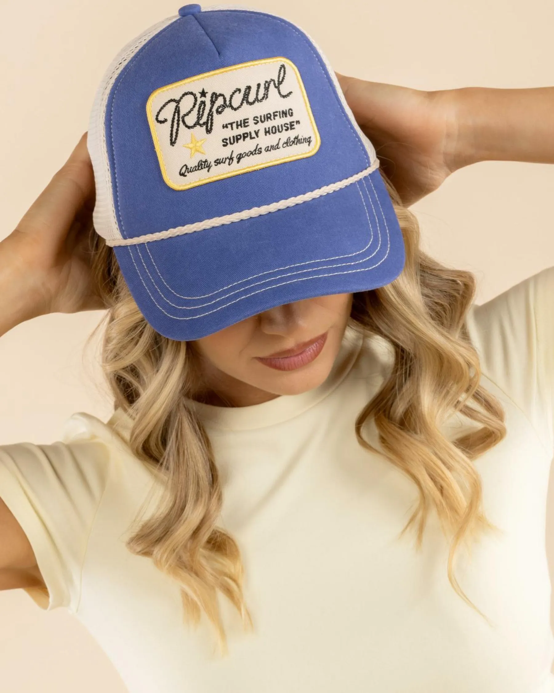 Headwear*Rip Curl Mixed Revival Trucker Cap Navy/yellow