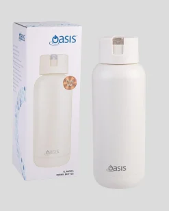 Bottles & Lunch Boxes|Bottles & Lunch Boxes*Oasis Moda Stainless Steel Insulated Drink Bottle Alabaster