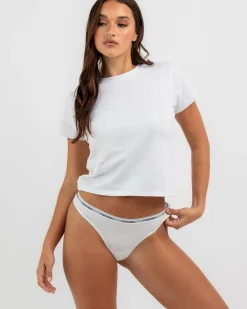 Intimates & Sleepwear*Calvin Klein Modern Logo Thong White