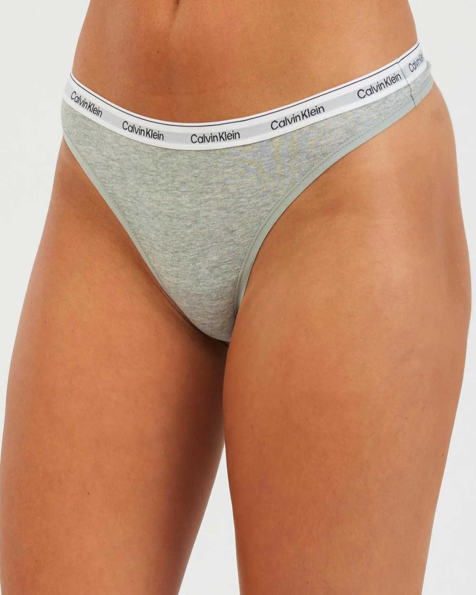 Intimates & Sleepwear*Calvin Klein Modern Logo Thong Grey Heather