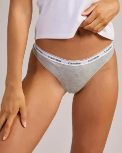 Intimates & Sleepwear*Calvin Klein Underwear Modern Logo Thong Grey Heather
