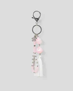 Gifts & Novelty|Gifts & Novelty*Karyn In LA Moira Large Bag Charm Pink/pearl