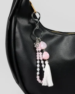Gifts & Novelty|Gifts & Novelty*Karyn In LA Moira Large Bag Charm Pink/pearl