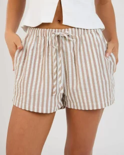 Best Molly Stripe Shorts Women Bottoms