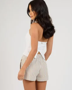 Best Molly Stripe Shorts Women Bottoms
