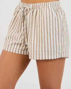 Best Molly Stripe Shorts Women Bottoms